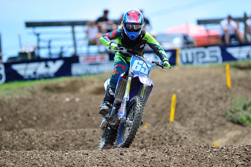 Kaitlyn Morrow finished fourth overall on the day with 5-4 moto finishes.Photo: Martha Farmer