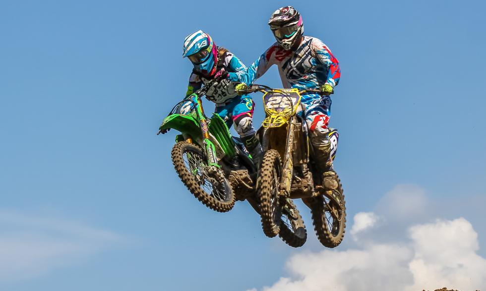 Mackenzie Tricker (#28) earned fourth overall in Indiana after finishing third in moto 1 and fourth in moto 2. Photo: Tomboy Barbie Photography