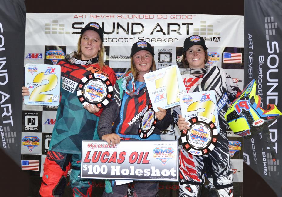 Kylie Fasnacht has been the most consistent finisher, earning more MyLucasOil.com holeshots and overall wins to date. Australia's Mackenzie Tricker finished 2nd followed by Brandy Richards.