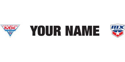 WMX Number Plate Stickers