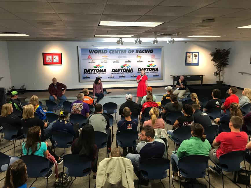 The inaugural Women In Racing Conference was held on Monday, March 7 at Daytona International Speedway with Lesa France Kennedy, CEO of International Speedway Corporation, making the opening remarks.