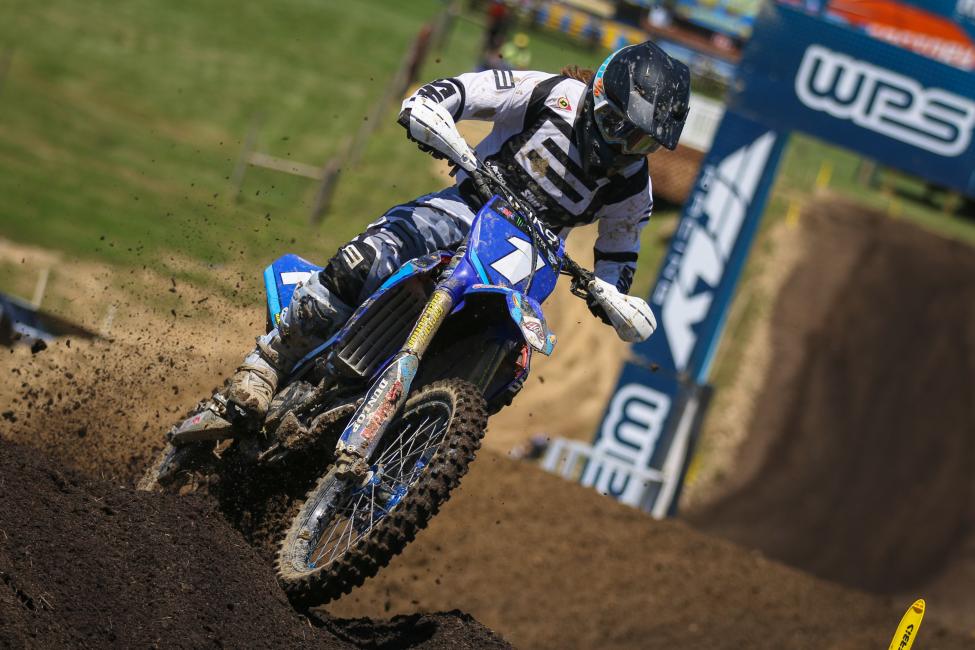After finishing second in the first moto, Kylie Fasnacht found herself with a DNF in moto two after her timing chain broke.