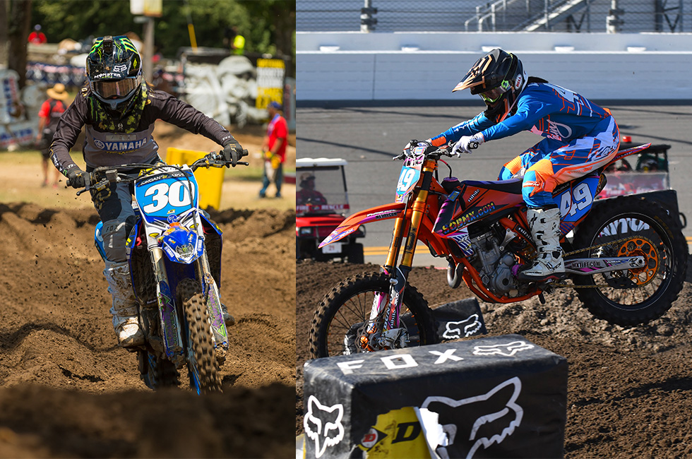 Jordan Jarvis #30 and Jamie Astudillo #49 are both nominated for AMA Female Racer of the Year.